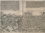Najstarszy widok Skawiny na panoramie Krakowa z 1493 r.